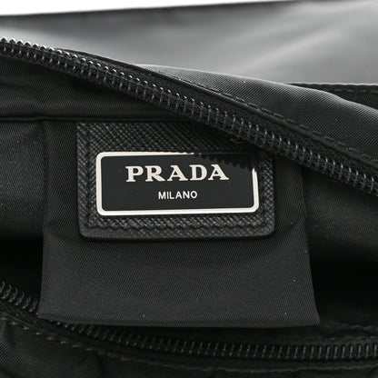 Prada Nylon Vela Flat Messenger Bag Black 6 of 10