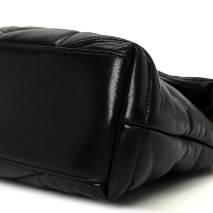 Saint Laurent Lambskin Quilted Small Loulou Puffer Monogram Chain Satchel Black 11 of 11