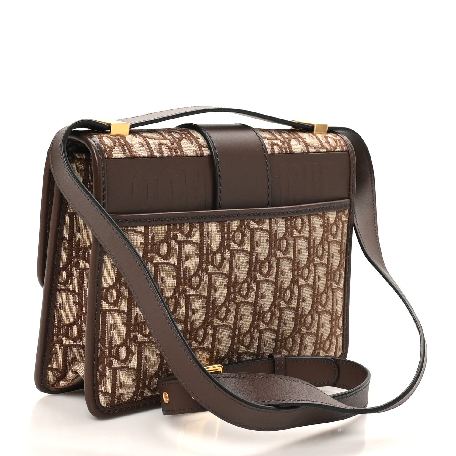 Christian Dior Oblique 30 Montaigne Flap Bag Brown 3 of 9