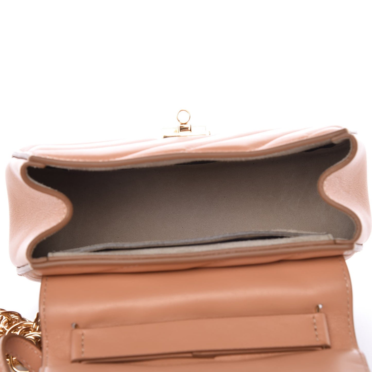Calfskin Quilted Mini Drew Bijou Shoulder Bag Blushy Pink