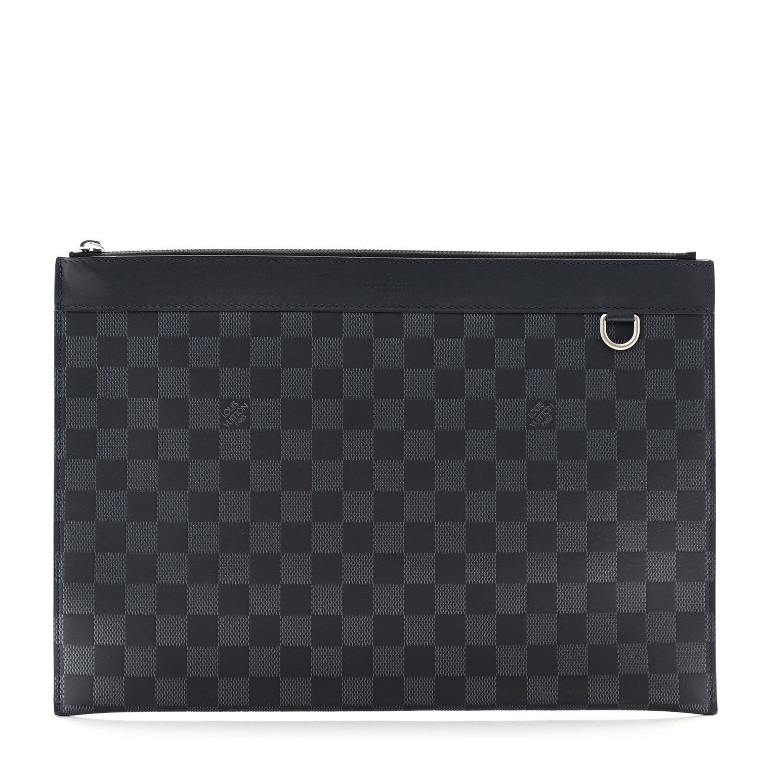 Louis Vuitton Damier Infini Discovery Pochette GM Onyx Silver 1 of 7