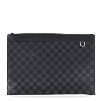 Louis Vuitton Damier Infini Discovery Pochette GM Onyx Silver 1 of 7
