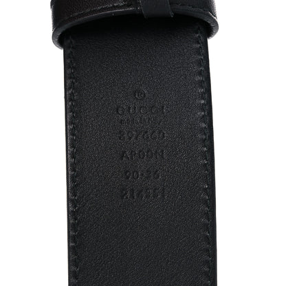 Gucci Moon Calfskin Nickel Double G 40mm Belt 90 36 Black 3 of 8
