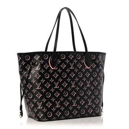Louis Vuitton Monogram Fall For You Neverfull MM Black 3 of 9