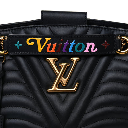 Louis Vuitton Calfskin New Wave Chain Tote Black 9 of 14