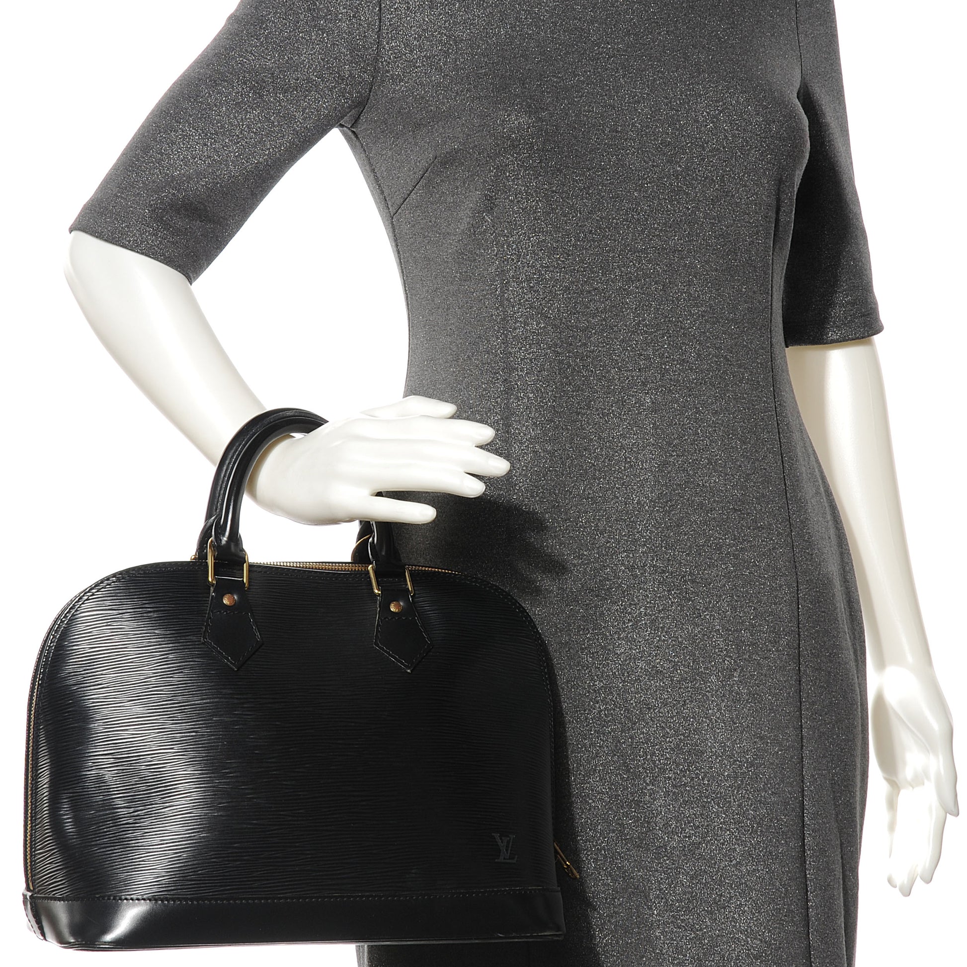 Louis Vuitton Epi Alma Black 2 of 7