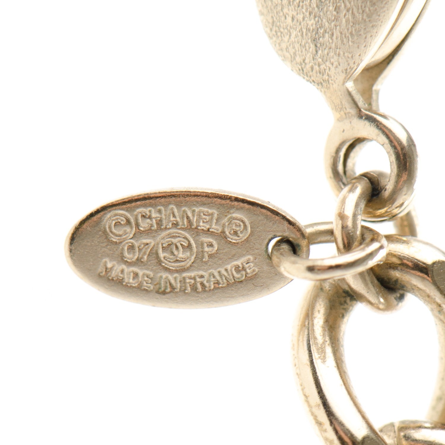 Chanel Enamel Crystal Pill CC Charm Necklace Black Gold 4 of 4