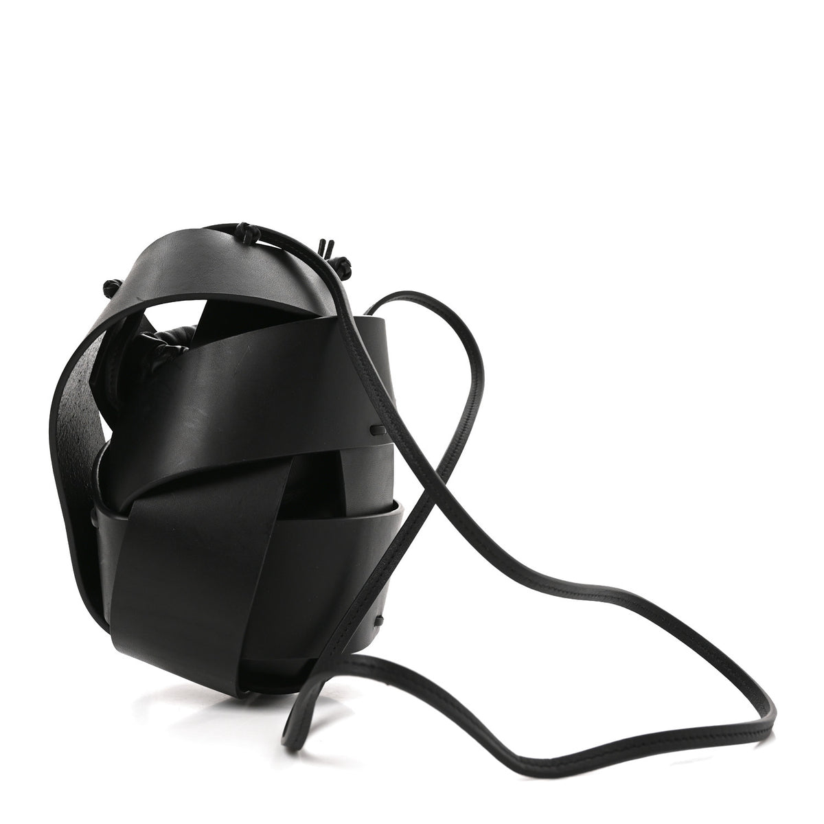 Loewe Calfskin Interlaced Pocket Bag Black 3 of 9
