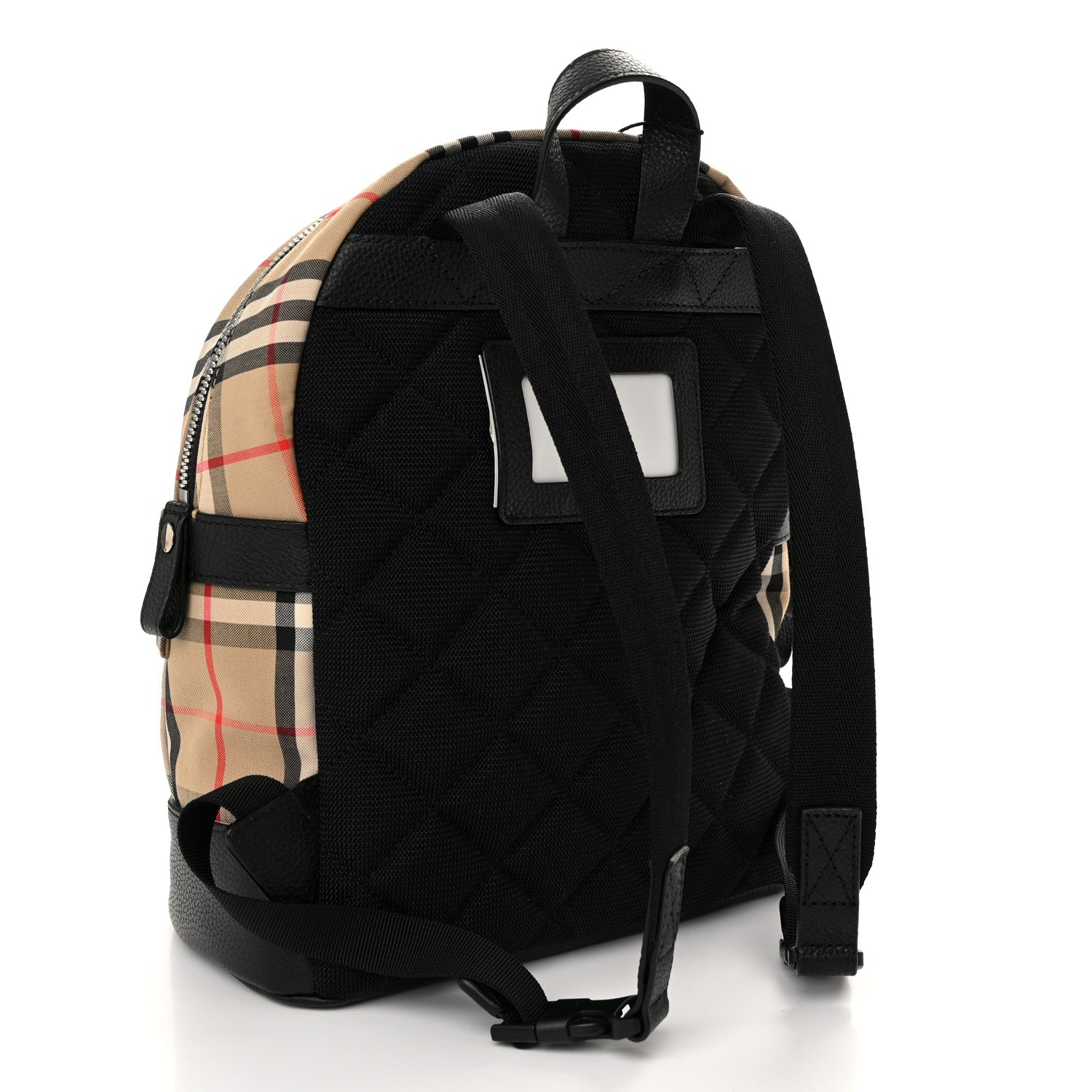 Burberry House Check Canvas Calfskin Small Nico Backpack Archive Beige 3 of 10