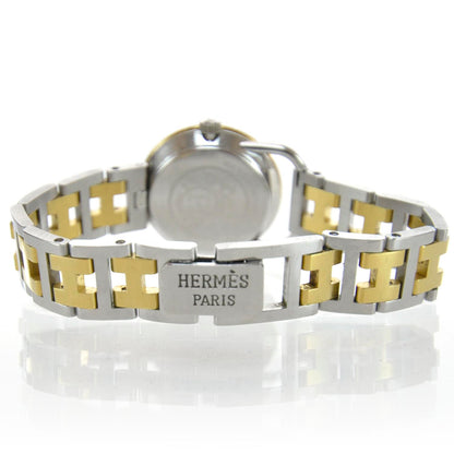 Hermes Stainless Steel 25mm Arceau Clipper Quartz Watch Gold 4 of 6