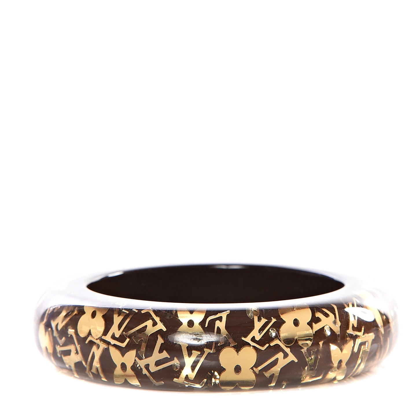 Resin Swarovski Medium Inclusion Bracelet GM Marron