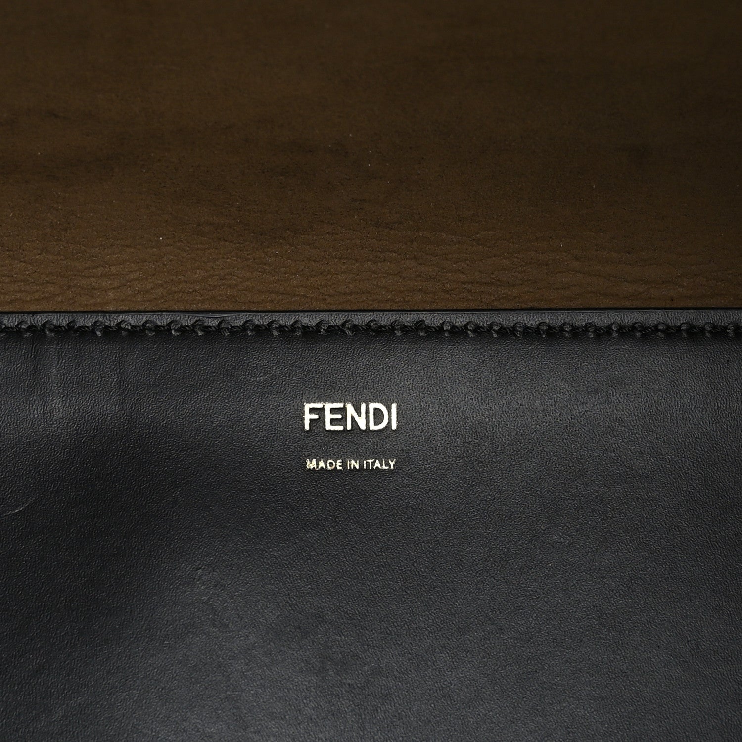 Fendi Vitello King Plexiglass Large Fendi Sunshine Shopper Tote Black 6 of 10