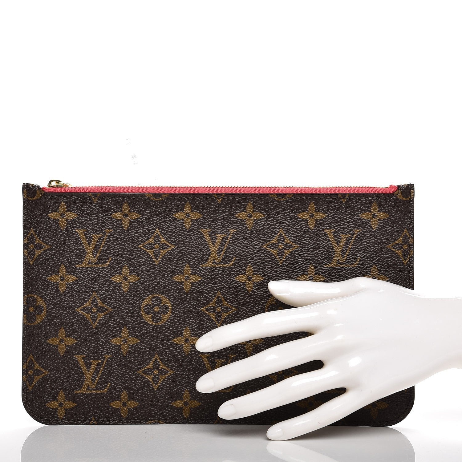 Louis Vuitton Monogram Neverfull MM GM Pochette Grenade 2 of 7