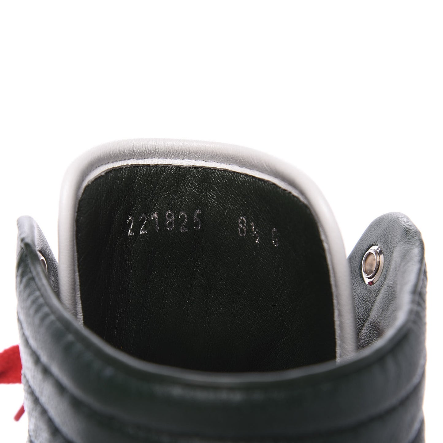 Calfskin Web Coda High Top Sneakers 8.5 White