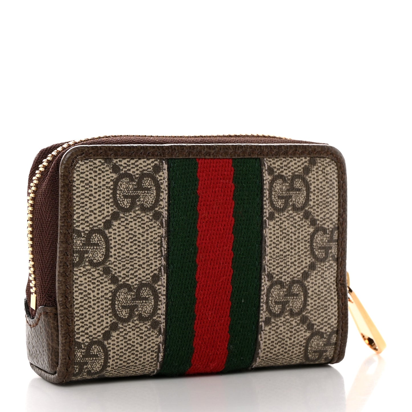 GG Supreme Monogram Web Ophidia Playing Card Case Beige New Acero