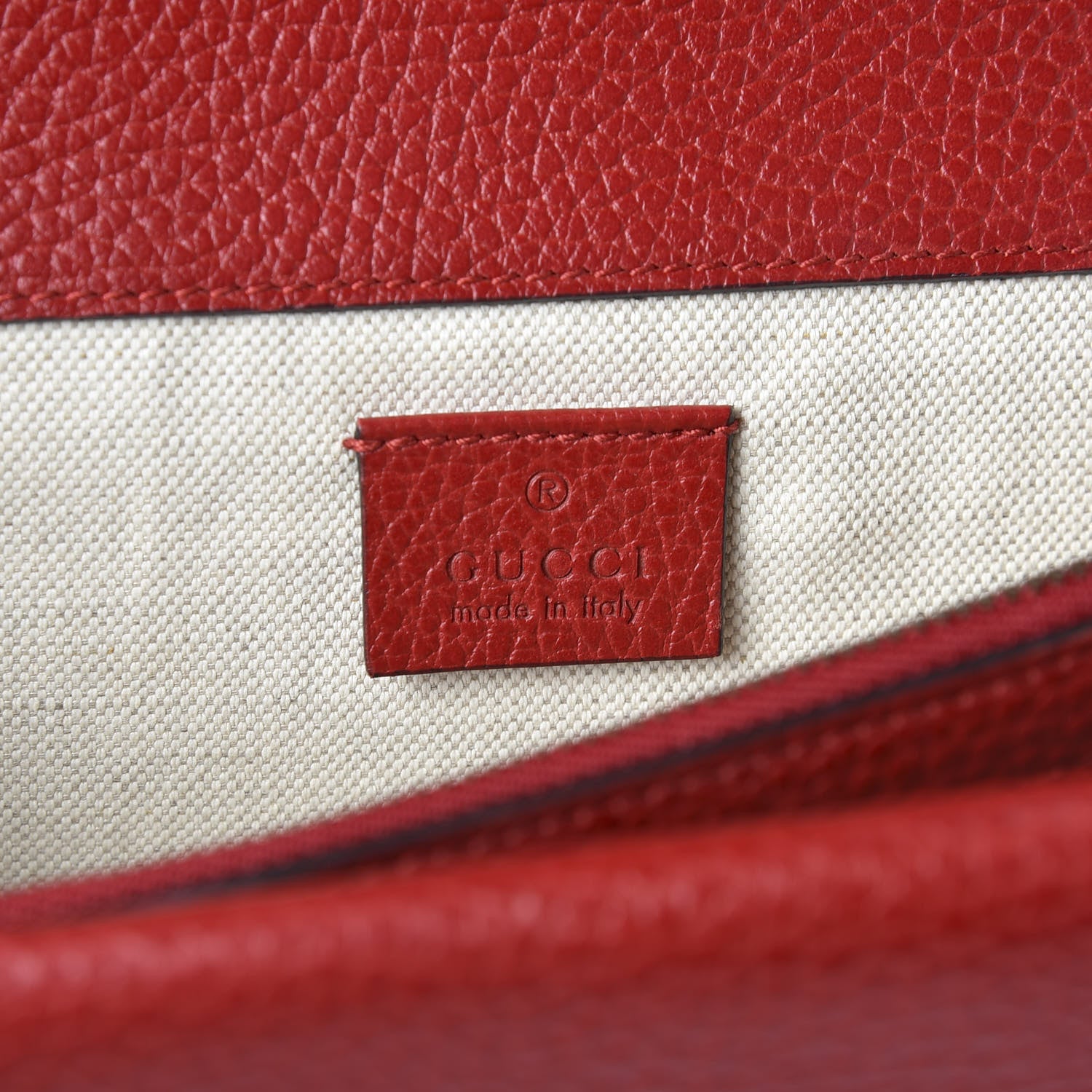 Gucci Dollar Calfskin Swarovski Crystal Small Dionysus Shoulder Bag Hibiscus Red 7 of 10