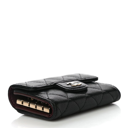Chanel Caviar Quilted Classic 4 Key Holder Wallet Black 4 of 11