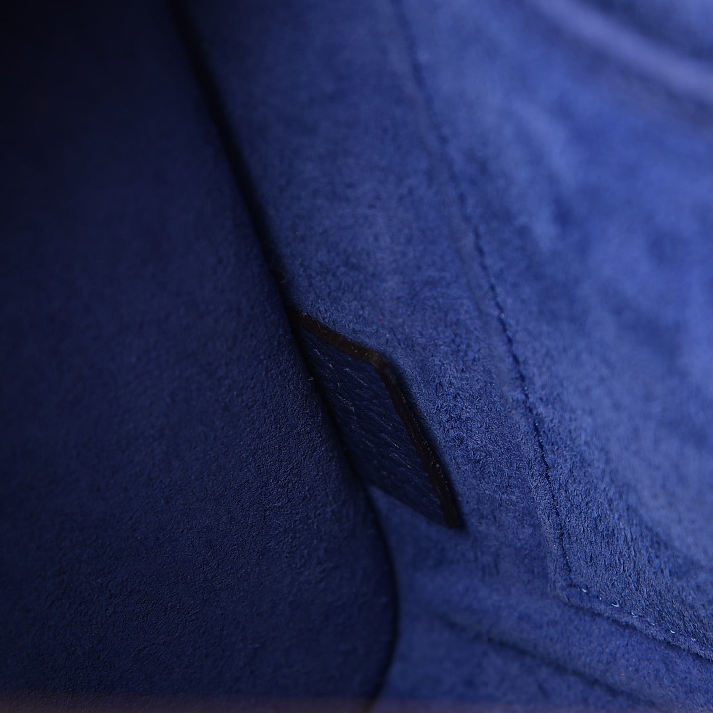 Drummed Calfskin Nano Luggage Indigo