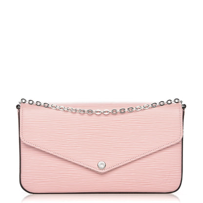 Louis Vuitton Epi Pochette Felicie Rose Ballerine 1 of 9