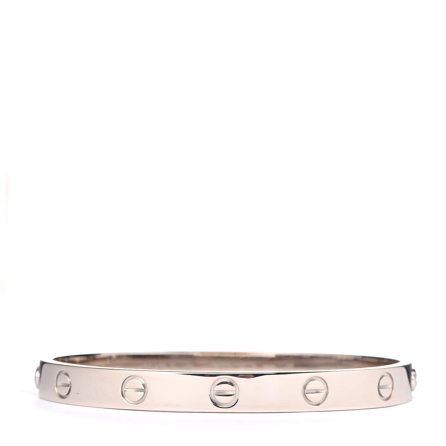 18K White Gold LOVE Bracelet 17