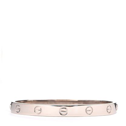 Cartier 18K White Gold LOVE Bracelet 17 3 of 10