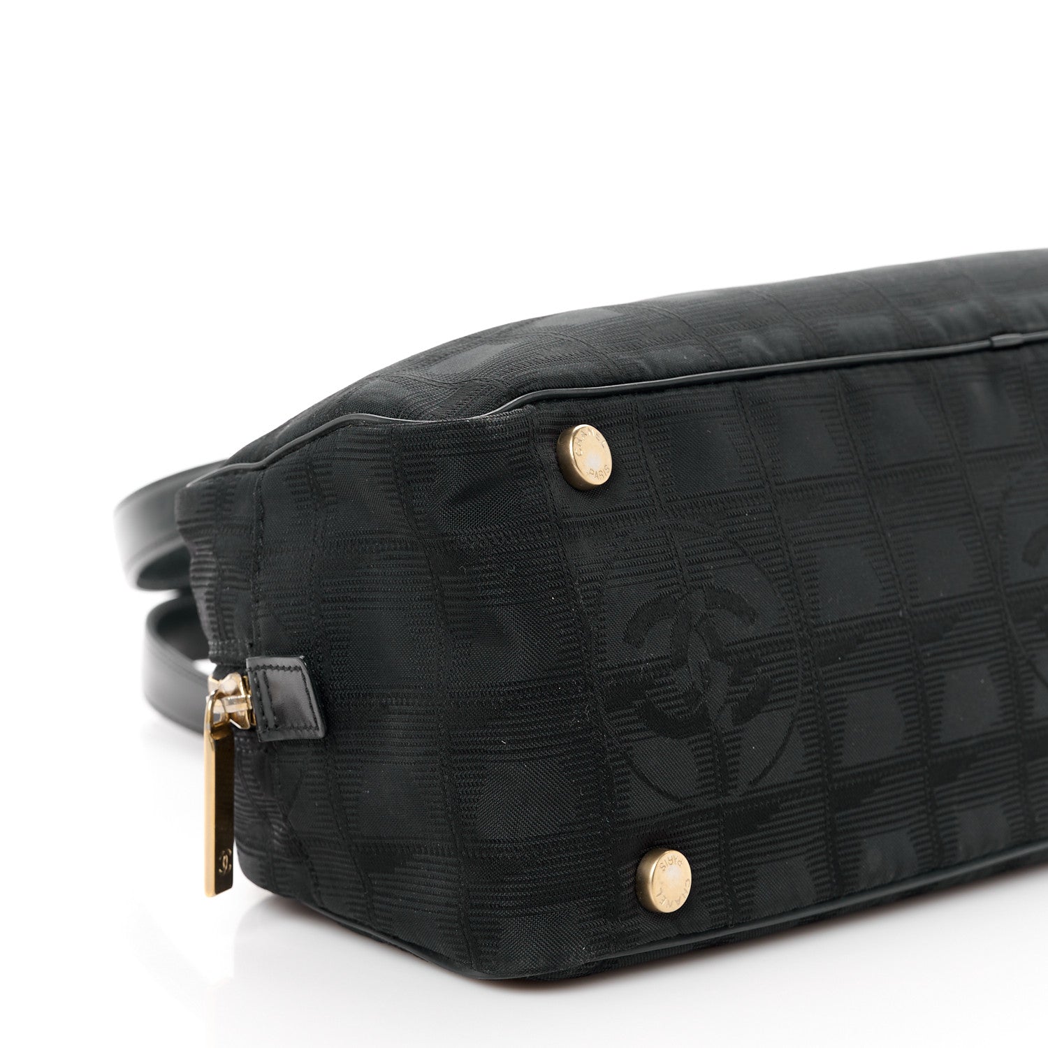 Chanel Nylon Travel Bowler Black 9 of 10
