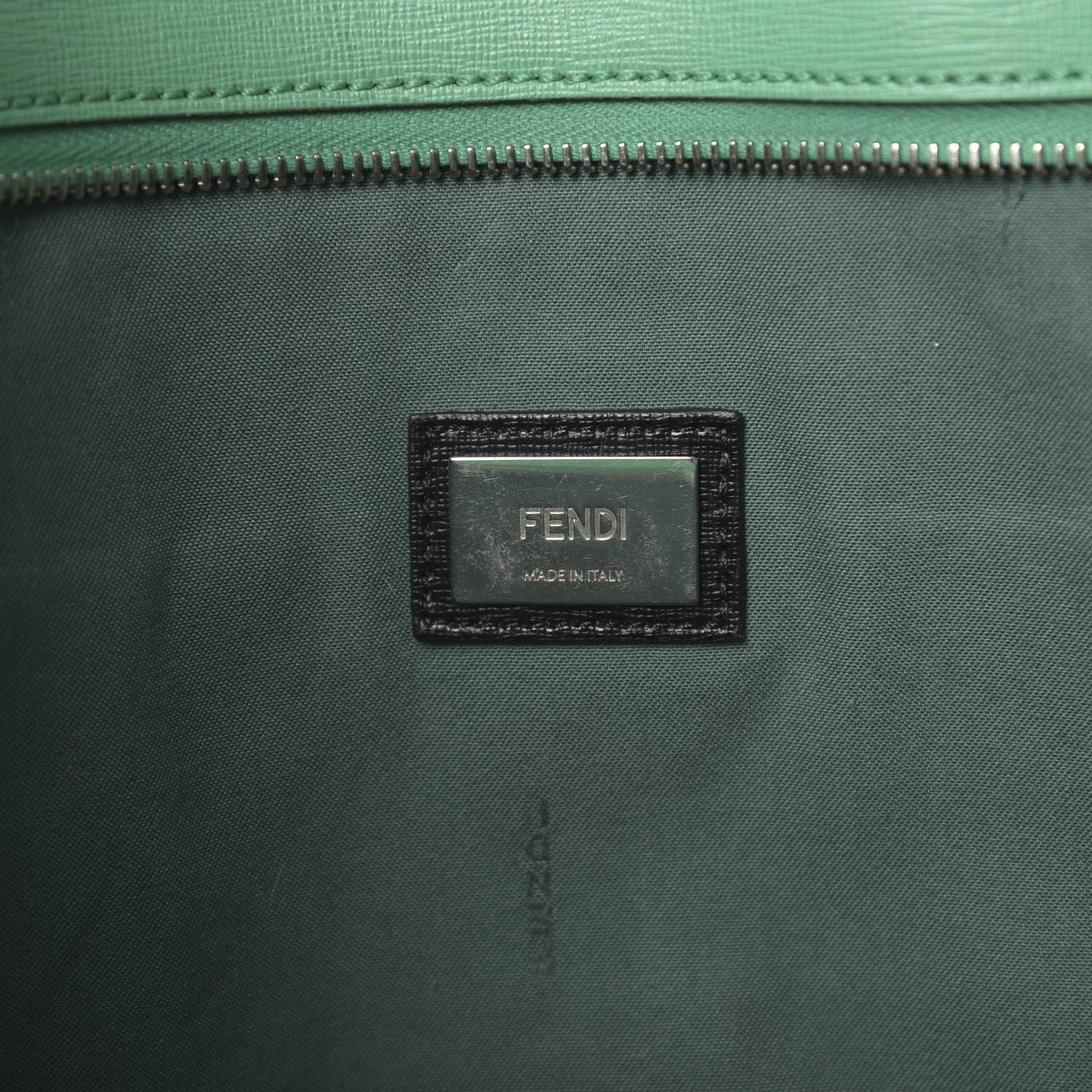 Fendi Vitello Elite Cuoio Monster Buggies Medium Roll Tote Zaffire Black Multicolor Lago 5 of 12