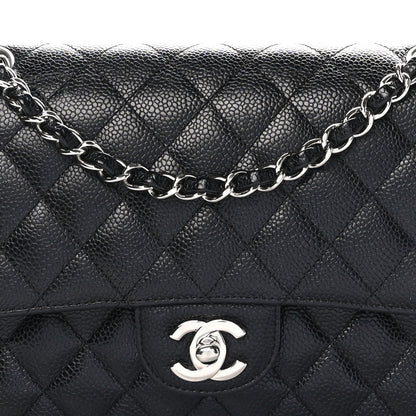 Chanel Caviar Quilted Medium Double Flap Black 8 of 11