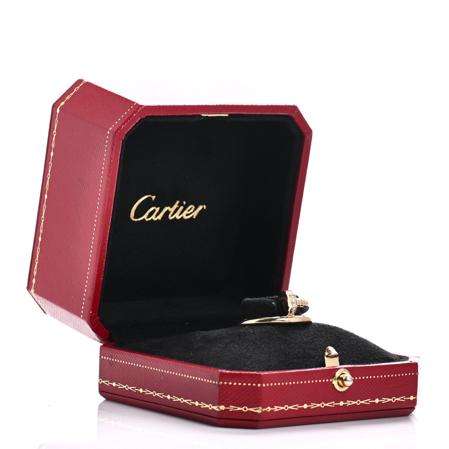 Cartier 18K Yellow Gold Diamond Juste Un Clou Ring 54 7 5 of 5