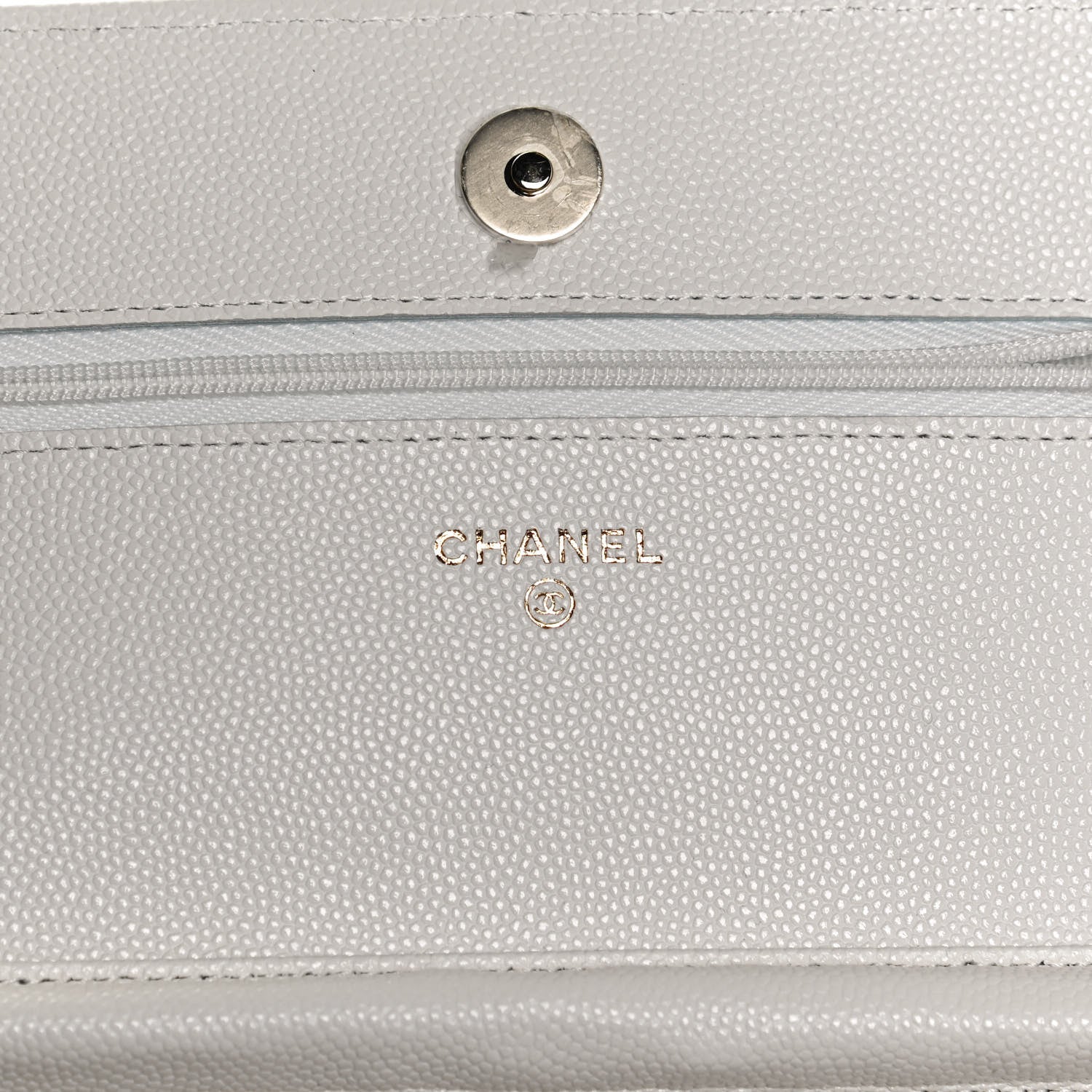 Chanel Caviar Quilted Wallet On Chain WOC White 6 of 11