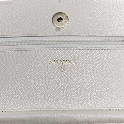 Chanel Caviar Quilted Wallet On Chain WOC White 6 of 11
