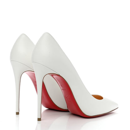 Christian Louboutin Nappa Kate 100 Pumps 38 White 4 of 9