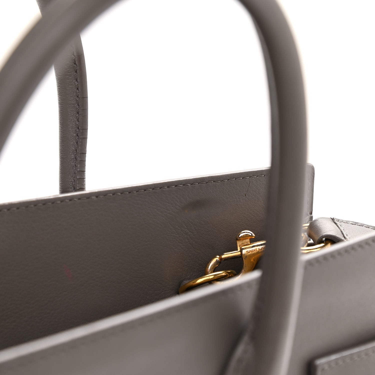 Saint Laurent Grained Calfskin Baby Sac De Jour Fog 13 of 15
