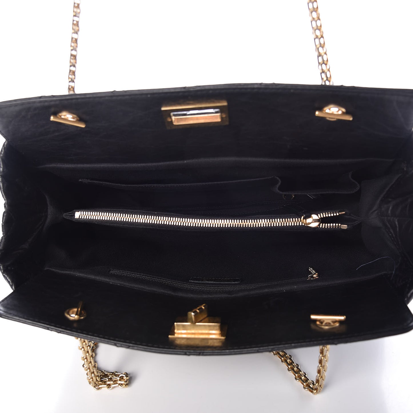 Aged Calfskin Reissue 2.55 Tote Black