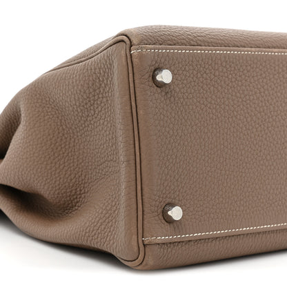 Hermes Togo Kelly Retourne 35 Etoupe 9 of 15