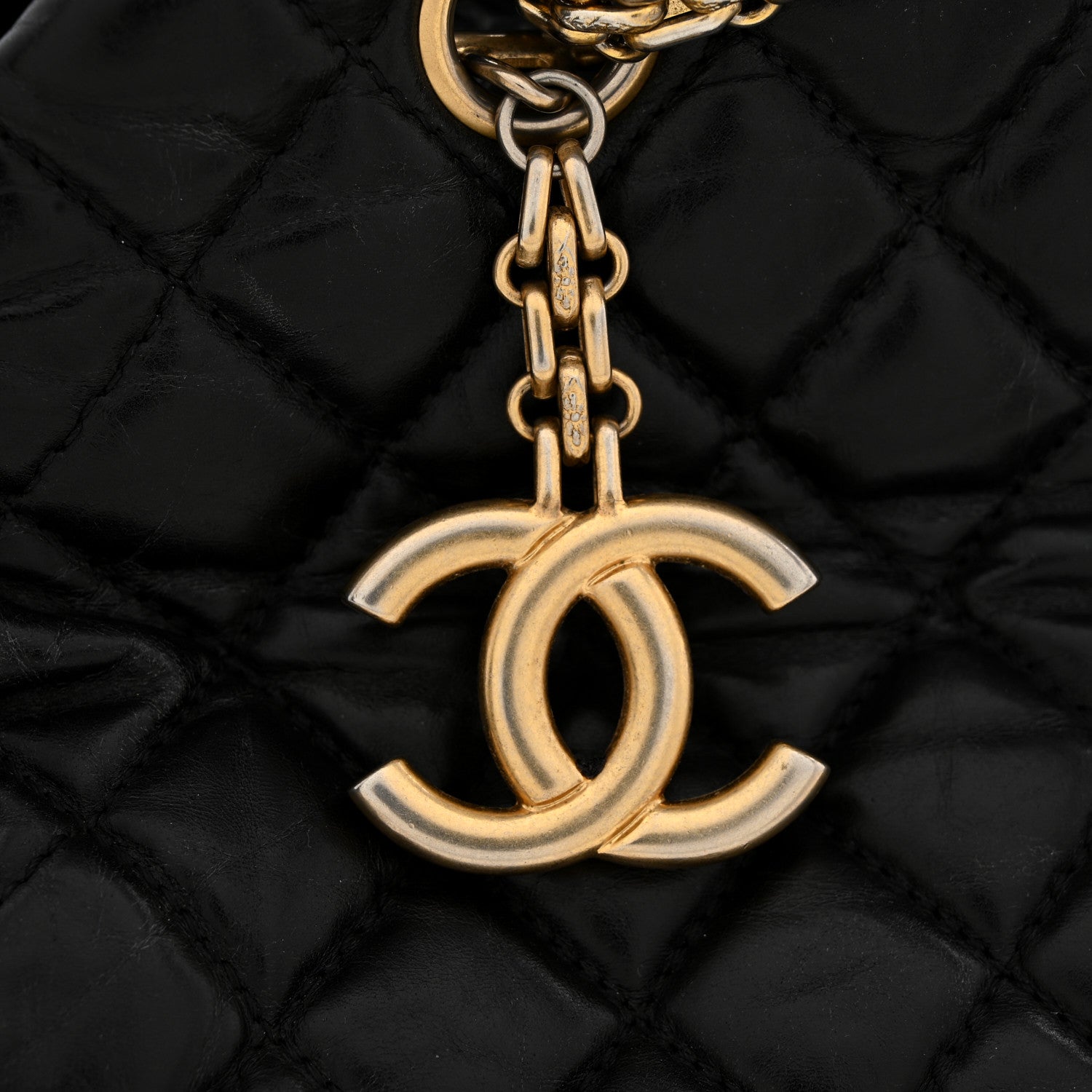 Chanel Aged Calfskin Medium Just Mademoiselle Black 11 of 13