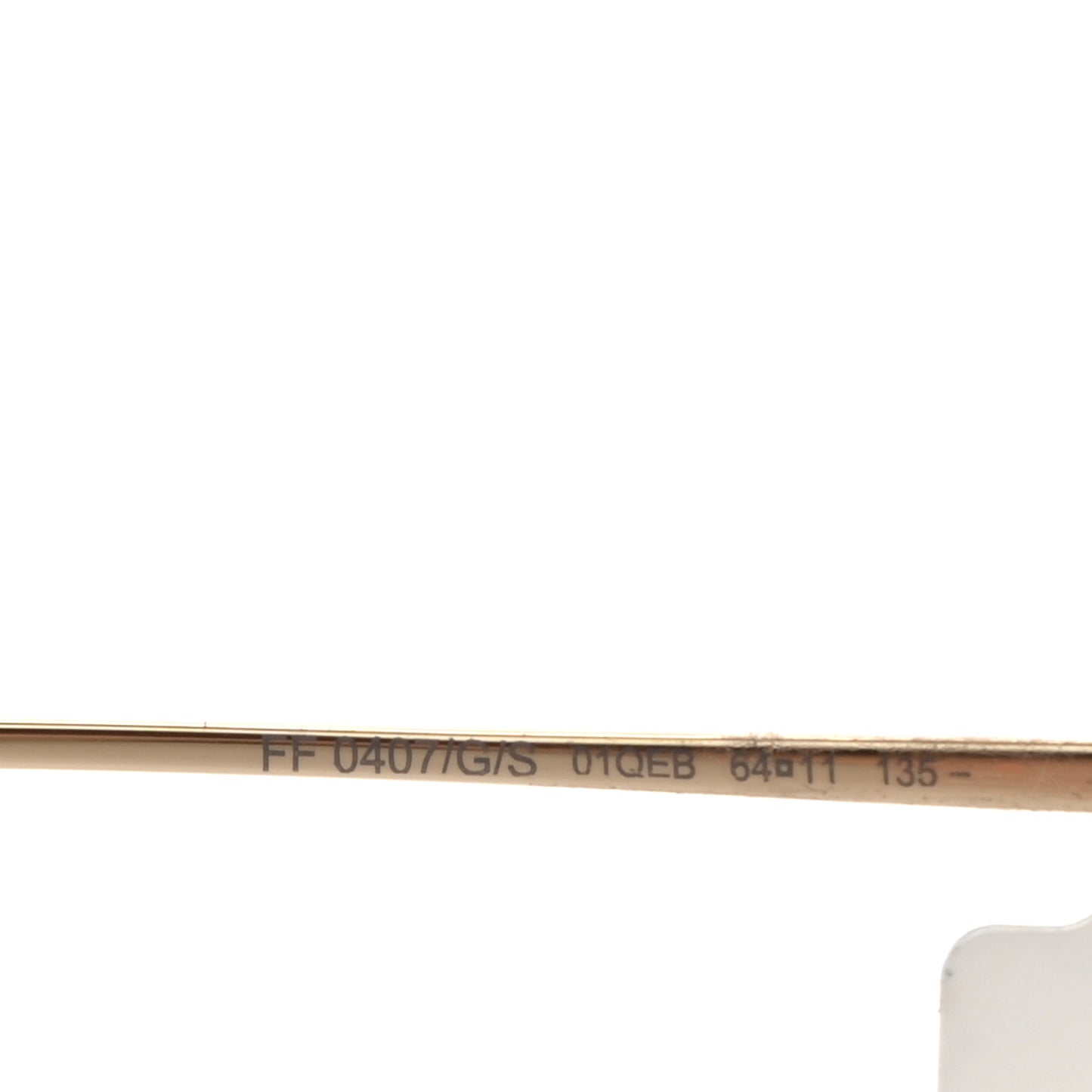 Metal Fendi Forever Aviator Sunglasses FF0407/G/S Gold