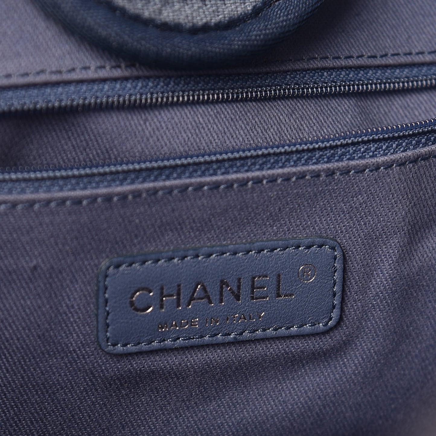 Canvas Large Deauville Tote Blue