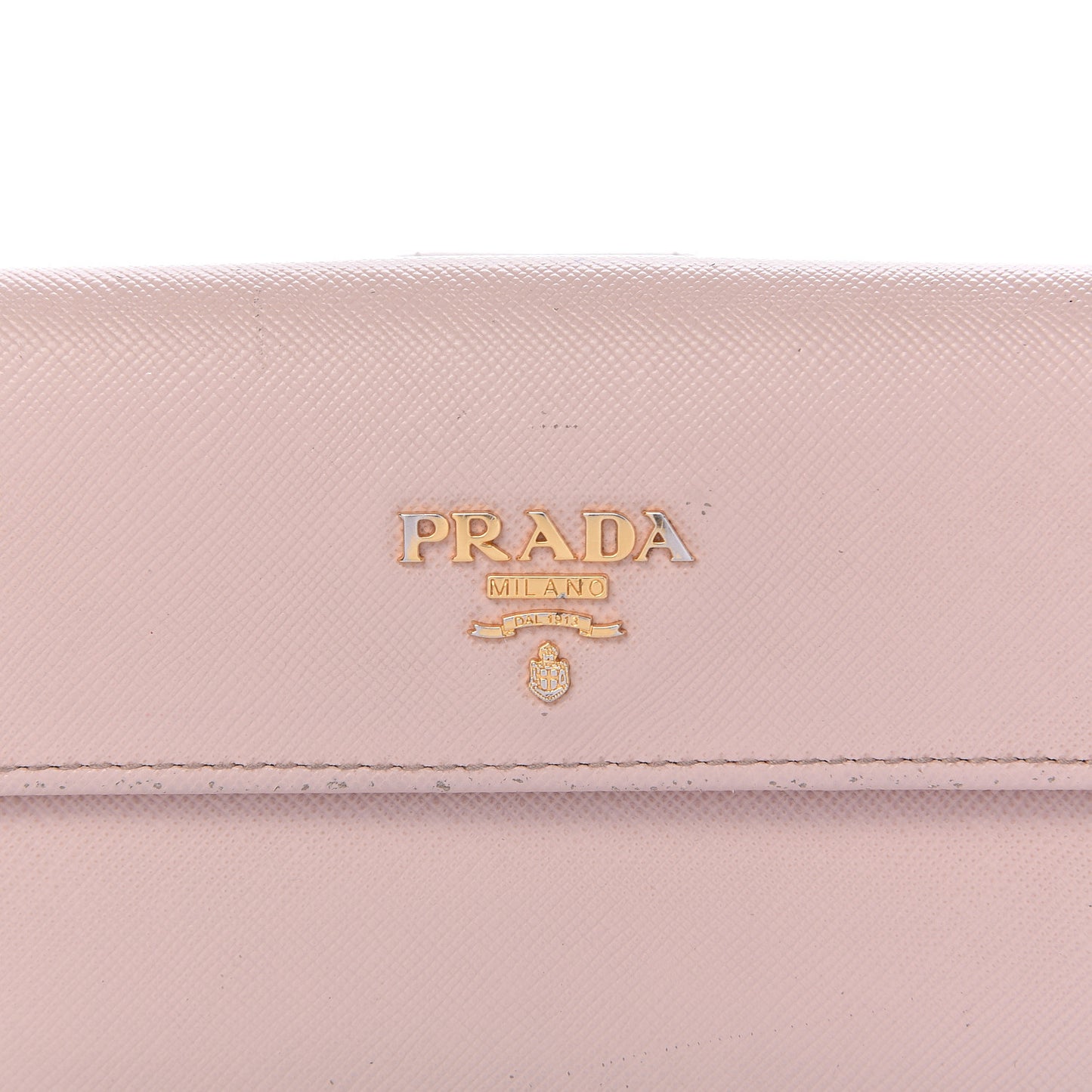Saffiano Metal Continental Flap Wallet Cipria
