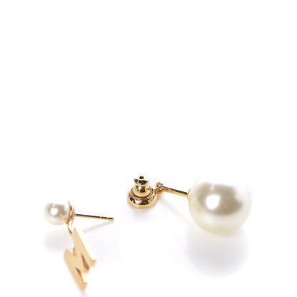 Christian Dior Pearl My ABCDior Tribale Earring Gold 3 of 5