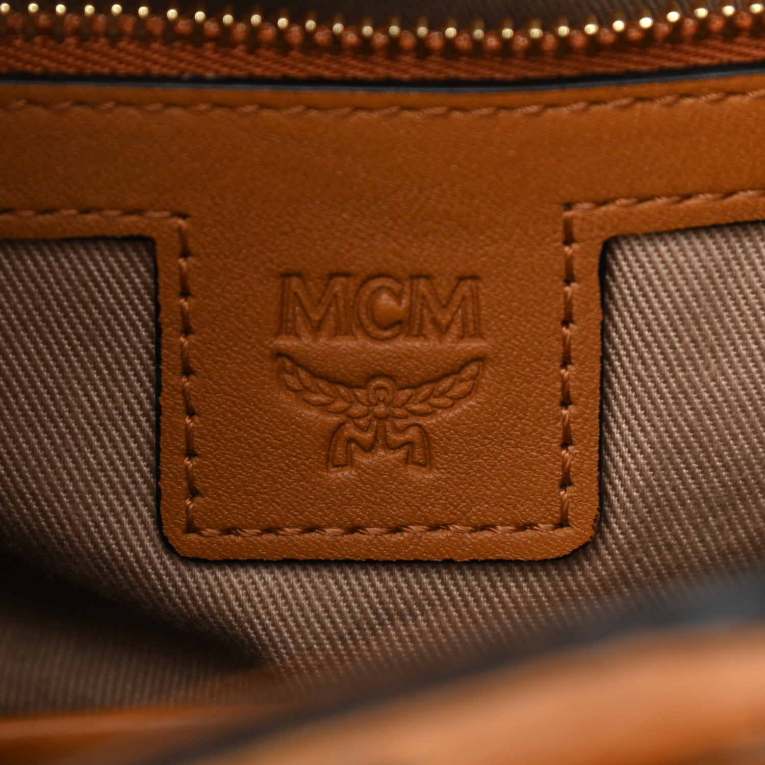 MCM Visetos Small Essential Backpack Cognac 6 of 11