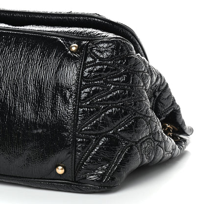 Chanel Vinyl Rodeo Accordion Flap Bag Black 17 of 17