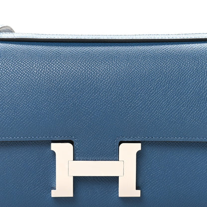 Hermes Epsom Constance Elan 25 Deep Blue 9 of 12