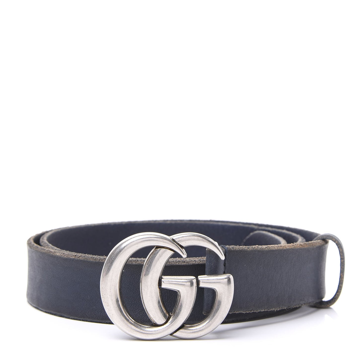 Cuoio Toscano Nickel Double G 30mm Belt 95 38 Blue
