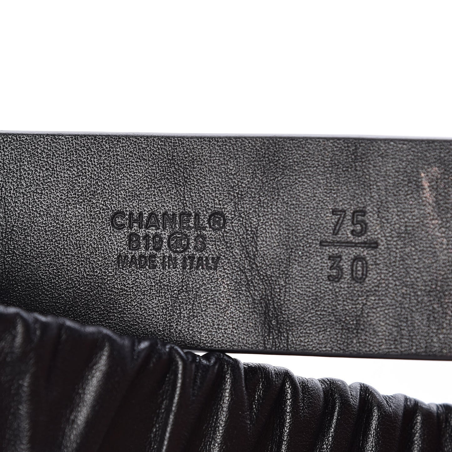 Lambskin Logo Belt 75 30 Black