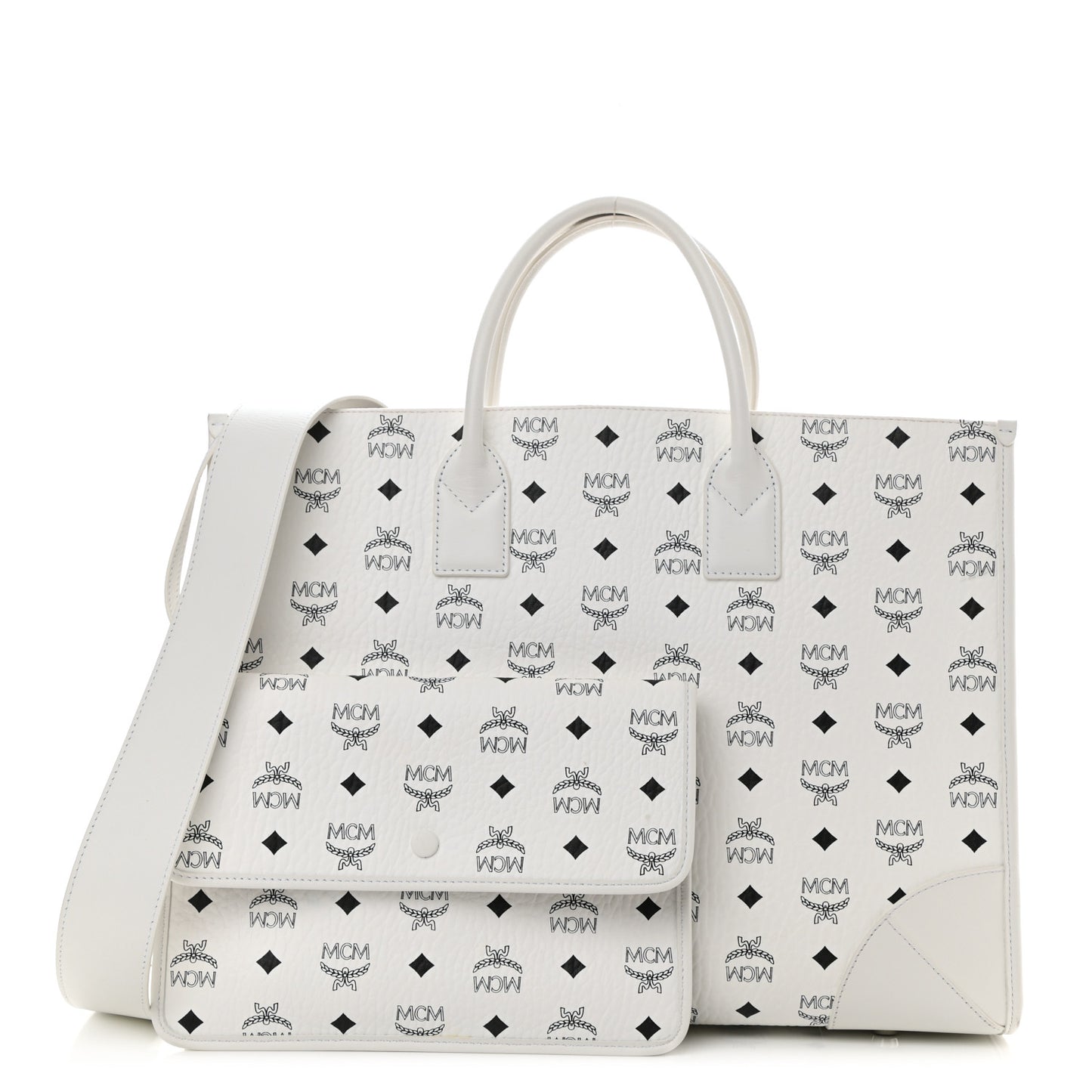 Visetos Large Munchen Tote White