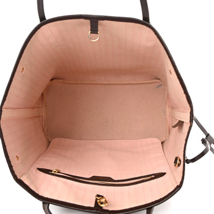 Louis Vuitton Damier Ebene Neo Neverfull MM Rose Ballerine 6 of 26