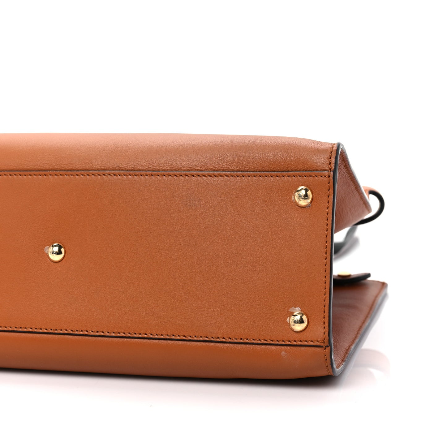Vitello Seta Century Small Peekaboo X-Tote Brandy Black