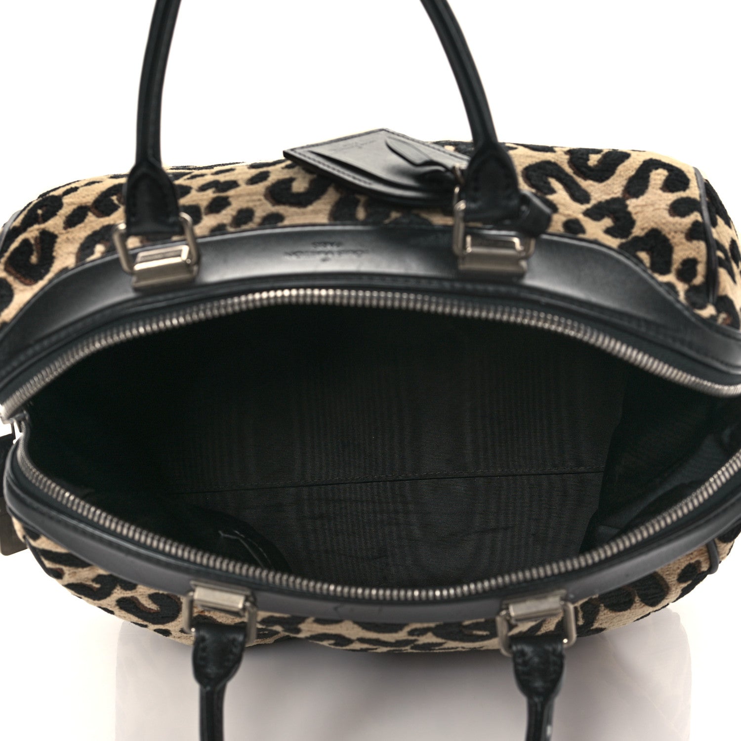 Louis Vuitton Jacquard Velvet Leopard Print Stephen Sprouse Speedy 5 of 12