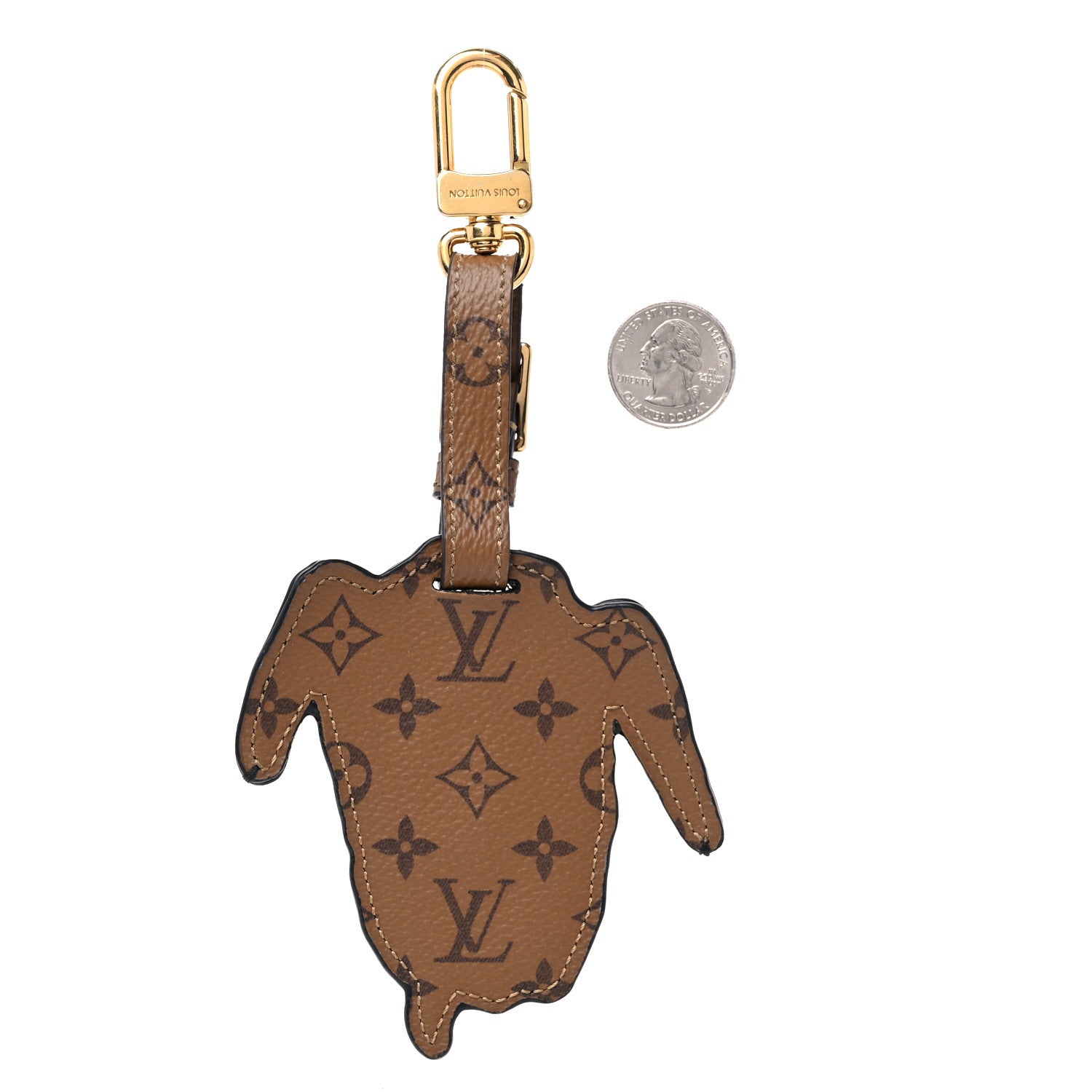 Louis Vuitton Epi Reverse Monogram Catogram Bag Charm Key Holder Gris 2 of 3